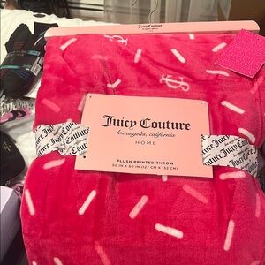 Juicy Couture Throw Blanket NWT